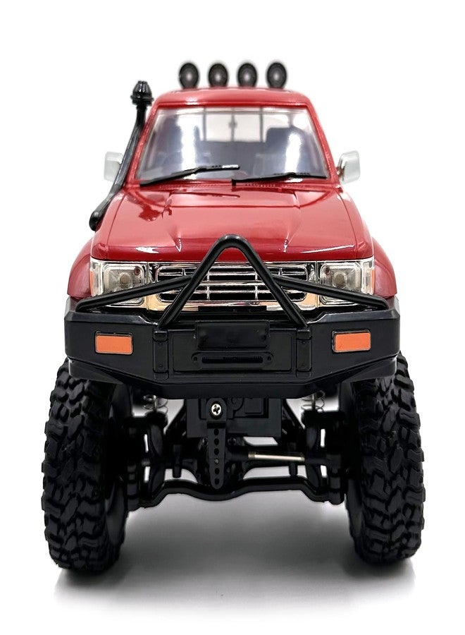 Dodoore RC Rock Crawler WPL C64-1 RC Truck, 1:16 Scale 2.4GHz Remote Control Truck, 4WD All Terrain Off-Road RC Crawler with LED Lights and 2 Rechargeble Batteries for Adults (Red) - Image 4